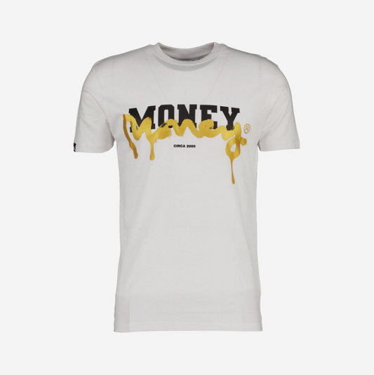 MONEY - Tricou Alb cu Logo