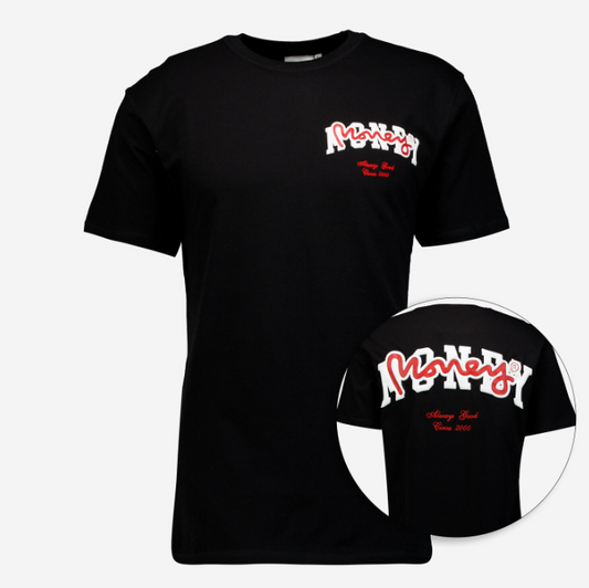 MONEY - Tricou Negru cu Logo