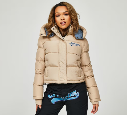 MERCIER - Jachetă Baseball Crop Puffer