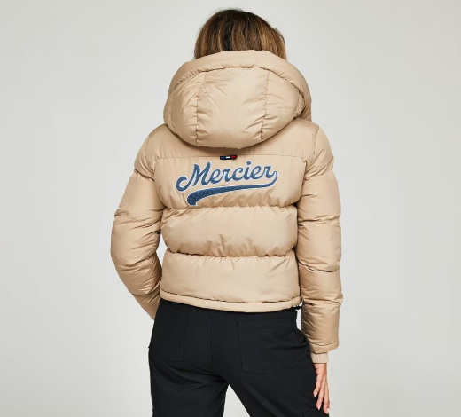 MERCIER - Jachetă Baseball Crop Puffer