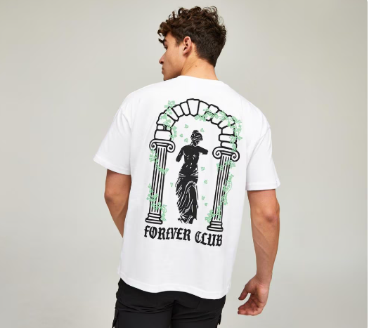 FOREVER CLUB - Tricou Ivy Alb