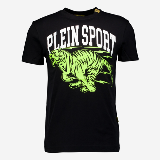 PLEIN SPORT - Tricou Negru Cu Logo